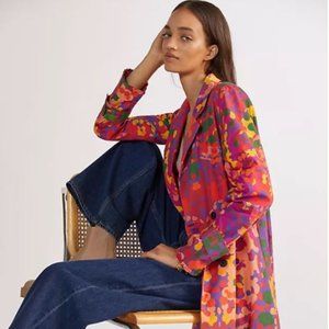 Anthropologie Roopa Pemmaraju Abstract Duster Jacket Sz. XS